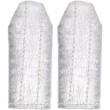 2 pezzi di saldatura TIG per dito scudo termico tascabile foglio di alluminio unisex saldatori guanti protezioni isolanti