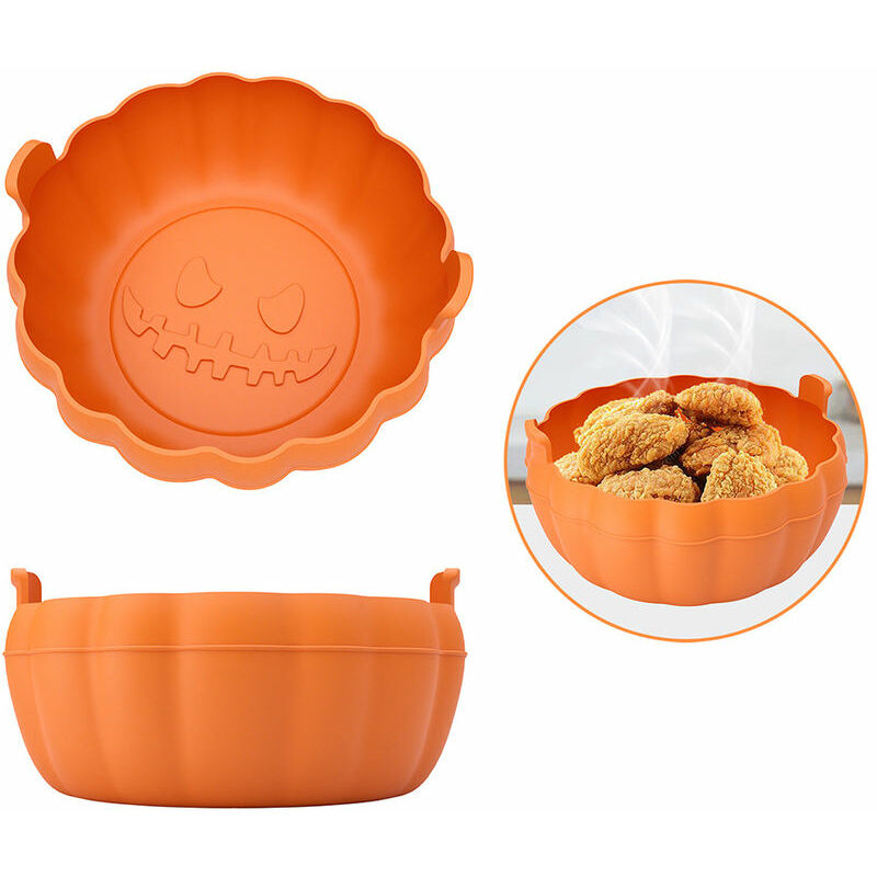 2 pezzi di zucca di Halloween Friggitrice ad aria