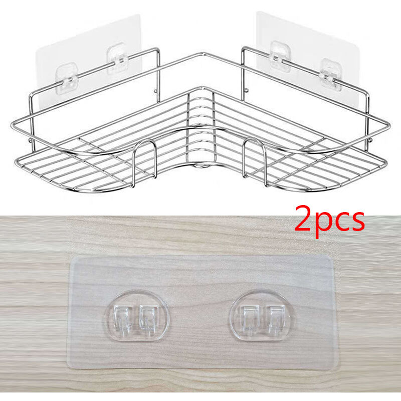 2 pezzi doppia fibbia forte gancio a parete Patch