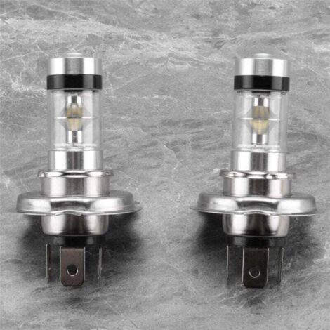 2 pezzi fari fendinebbia per auto 6000K bianco 100W 20 LED H4 HB2 9003