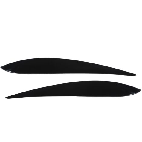 2 pezzi faro anteriore sopracciglio coperchio coperchio rivestimento nero lucido per MK4 9N3 tutti i modelli 2005-2009