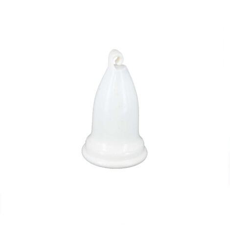 2 Pezzi Fiocco Pomolo Pomo Peso Per Bastoni Americani Tenda Bianco