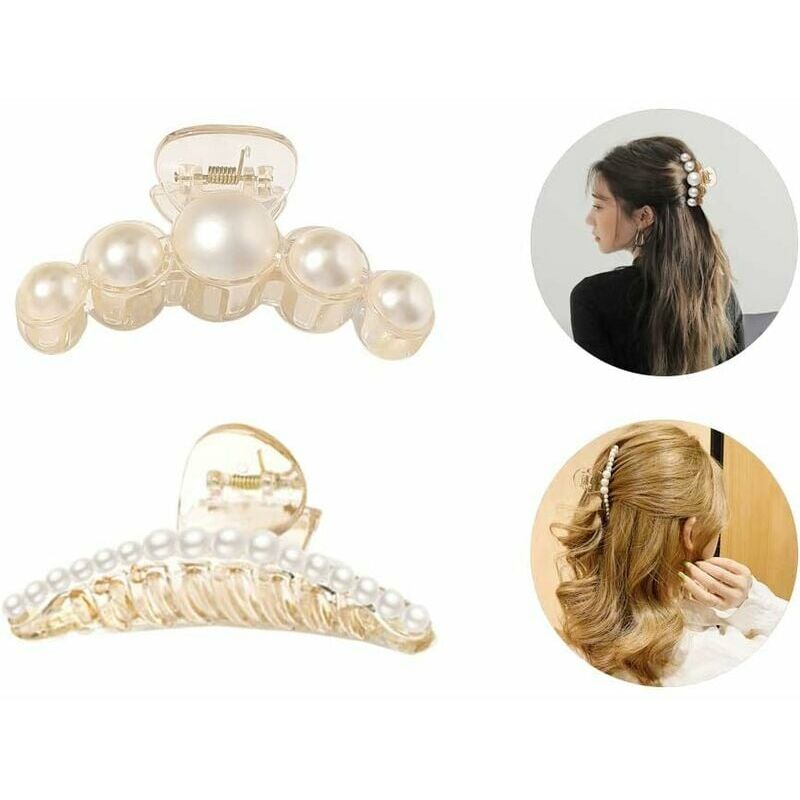 2 pezzi forcina per capelli artificiali, fermaglio...