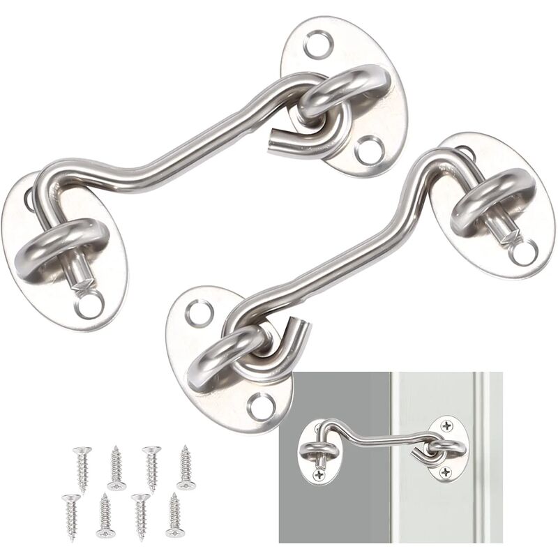 2 Pezzi Gancio Cabina, Gancio Chiusura Porta