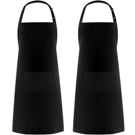 (2 pezzi) Grembiuli da cucina per uomo e donna, grembiule per la casa, grembiule porta attrezzi con 2 tasche per barbecue, grembiule da giardinaggio regolabile per adulti
