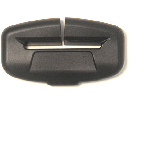 2 pezzi Inserto per cintura di sicurezza per auto in silicone Snap-in Copertura protettiva Marmitta Antiurto Antigraffio Decorazione Essentials Nero