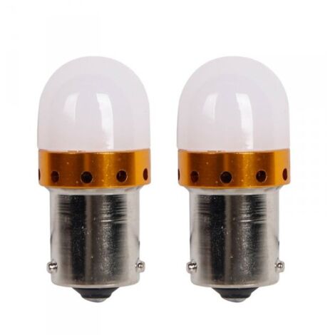 2 Pezzi Lampada LED BAU15S PY21W Rossa 9 SMD 3030 12V 24V 300lm 3.5W Piedi Storti