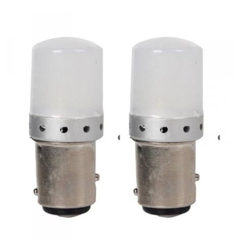2 Pezzi Lampada LED BAY15D S25 P21/5W 9 SMD 3030 12V 24V 300lm 1W/3.5W Doppio Filamento Rosso Piedi Sfalsati 45mm