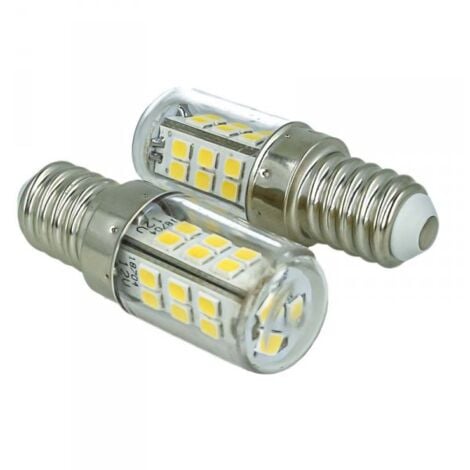 LEDLUX 2 Pezzi Lampade Led E14 DC 12V 24V 4W Bianco Freddo 6000K 27 Smd 2835