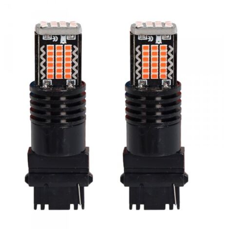 2 Pezzi LED 3157 T25 P27/W 54mm Lampade Auto Camion 12V 24V Canbus 48 SMD 2016 300lm 3.5W Mono Filamento Rosso