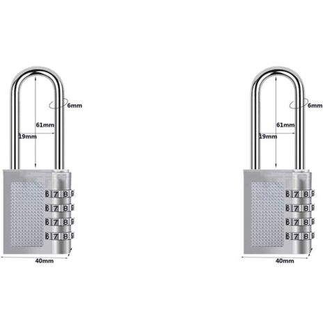 Lucchetto Di Sicurezza Per Frigorifero E Armadi - 2 Pezzi Con Chiave | Bloccaggio Per Bambini, Facile Da Installare (Bianco)