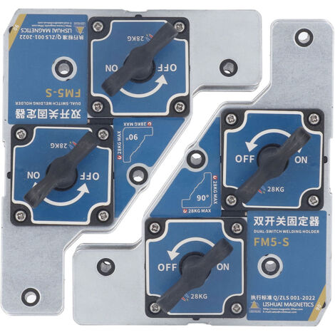 2 pezzi magnete per saldatura 2 interruttori 90 gradi 28 kg strumento di fissaggio supporto magnetico per saldatore