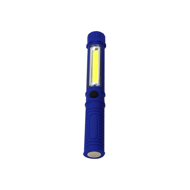 Image of 2 pezzi mini portatile COB LED luce di ispezione del lavoro torcia di manutenzione multifunzionale con magnete (blu)