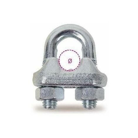 MORSETTO ZINCATO FERMA CAVO 3-4 MM