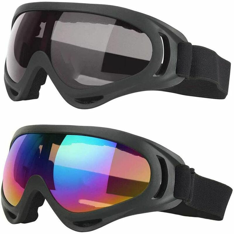 2 Pezzi Occhiali da Sci Outdoor, Occhiali da Sci
