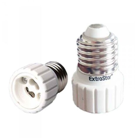 2 Pezzi Portalampade Adattatori Convertitore Lampada Attacco E27 a GU10