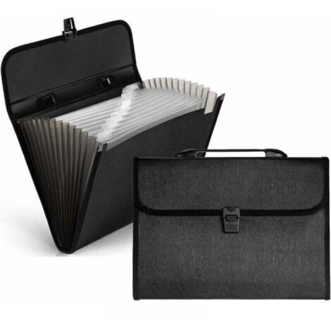 SKYDUE Cartella Portadocumenti, Raccoglitore Documenti Espandibile, Cartelle Portadocumenti A4 Con 5 Tasche, Porta Documenti, Organizer Documenti Per Casa Scuola(Verde