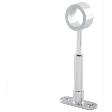 2 PEZZI - REGGITUBO CENTRALE ALLUNGABILE55-68MM IN LEGA LEGGERA CROMATA - PER ASTE ARMADI TONDE Ø18CM