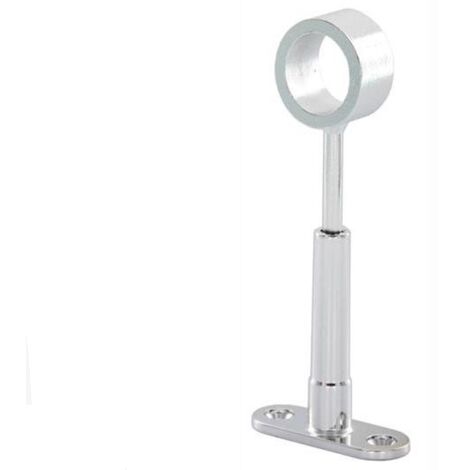 2 PEZZI - REGGITUBO CENTRALE ALLUNGABILE55-68MM IN LEGA LEGGERA CROMATA - PER ASTE ARMADI TONDE Ø18CM