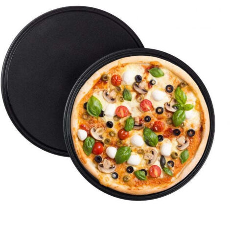 2 pezzi teglie per pizza rotonde