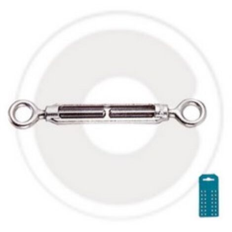 2 piA ces de tendeur A  deux A"illets en acier galvanisA  de 10 mm pour cA ble en acier