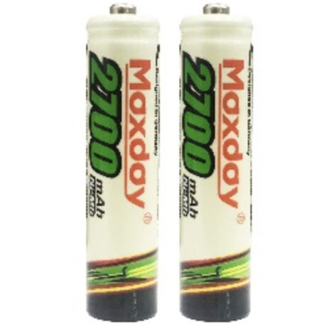 2 Pib Aaa 2700 Mah Batteries Mini Stilo Recaricabili Pilot Telecomandi Macchine