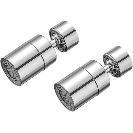 2 Pices Arateur De Robinet Pivotant Laiton 2 Modes Pulvrisation Rglable Mousseur Robinet Economie Eau Pivotant Adaptateur M22- M24 Robinet Pulvris