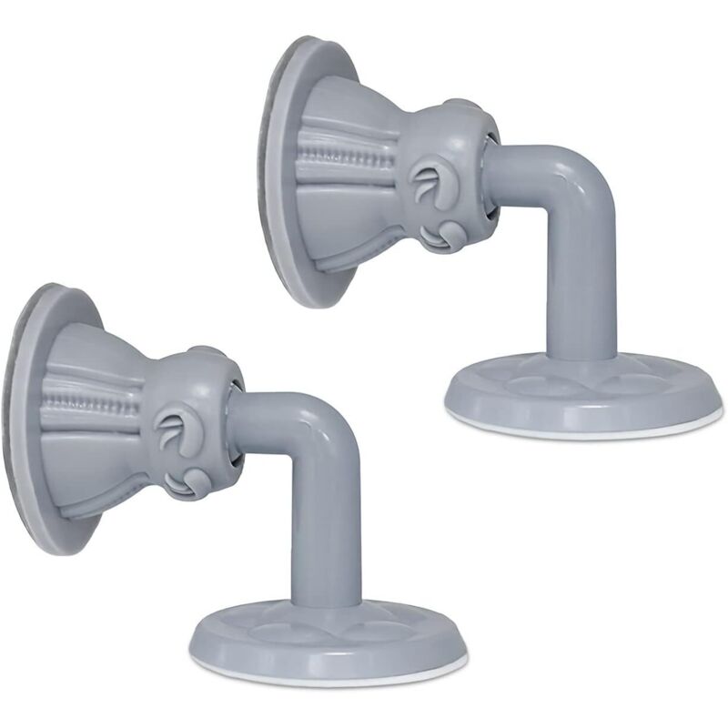 2 Pièces Bloque Porte Sol 3M Auto Adhésif Stop Porte Silicone Bloc Porte Sol Imperméable Butee de Porte Muet Arret de Porte Butoir Porte Crochets