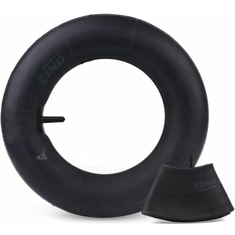 2 Pièces Chambre à Air 4,80/4,00-8quotavec Valve Droite, pour Brouette, Poussette, Diable, Tondeuse à gazon, Souffleuse à neige, Générateur et plus