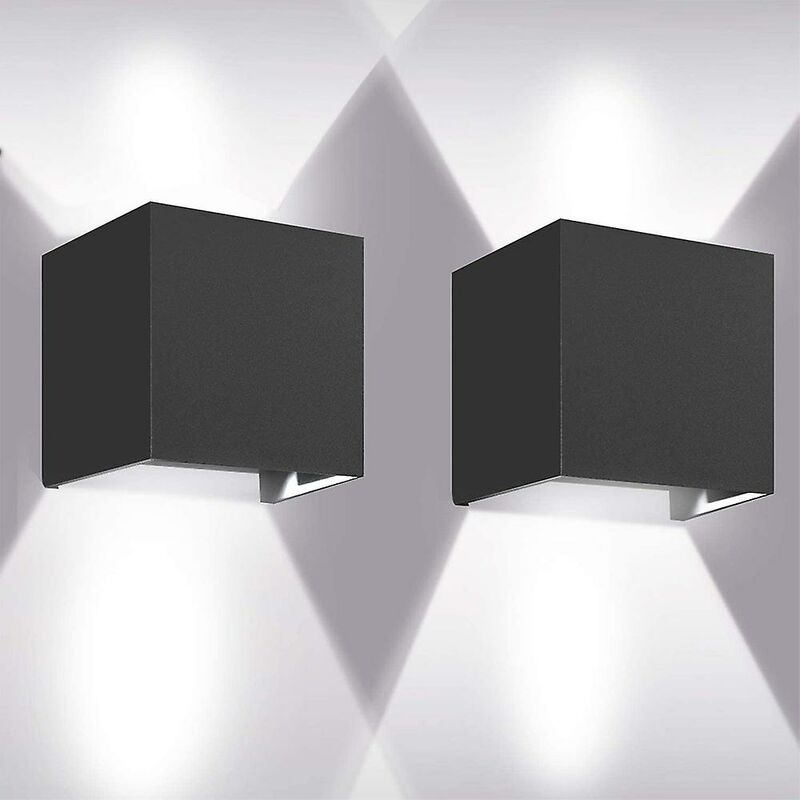 2 pièces ensemble 12W led applique murale intérieur applique murale moderne en aluminium luminaires pour salon chambre salle de bain cuisine salle à