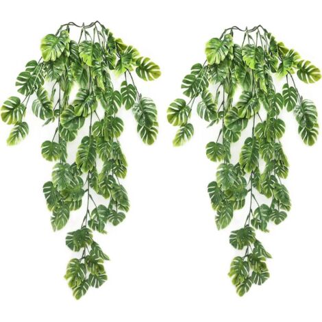 2 Pices Turtleback - Faux Lierre Dcoratif Pour L'intrieur Et L'extrieur, Fausse Verdure Dcorative Pour Le Salon, La Cuisine, Le Balcon, Le Jardin