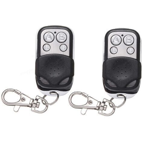 2 Piece 433.92MHz Garage Remote Control Duplicate Remote Control for 302 304 313 220 250 252, 4 Buttons
