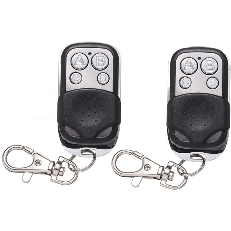 Tonchean - 2 Piece 433.92MHz Garage Remote Control Duplicate Remote Control for 302 304 313 220 250 252, 4 Buttons