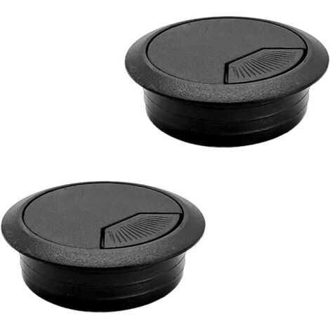 2 Pièce 50mm Passe-câbles de Bureau, Cache-trous pour Organiser Le Bureau