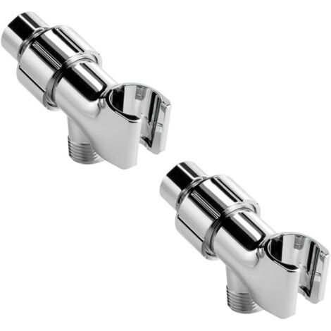 2-piece bathroom bypass adapter, sturdy base for universal shower heads, easy to install