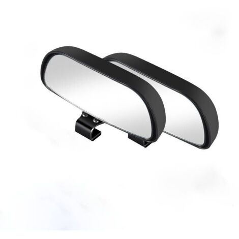 2-Piece Blind Spot Rearview Mirror for All Cars - Adjustable Angle Convex Mirror