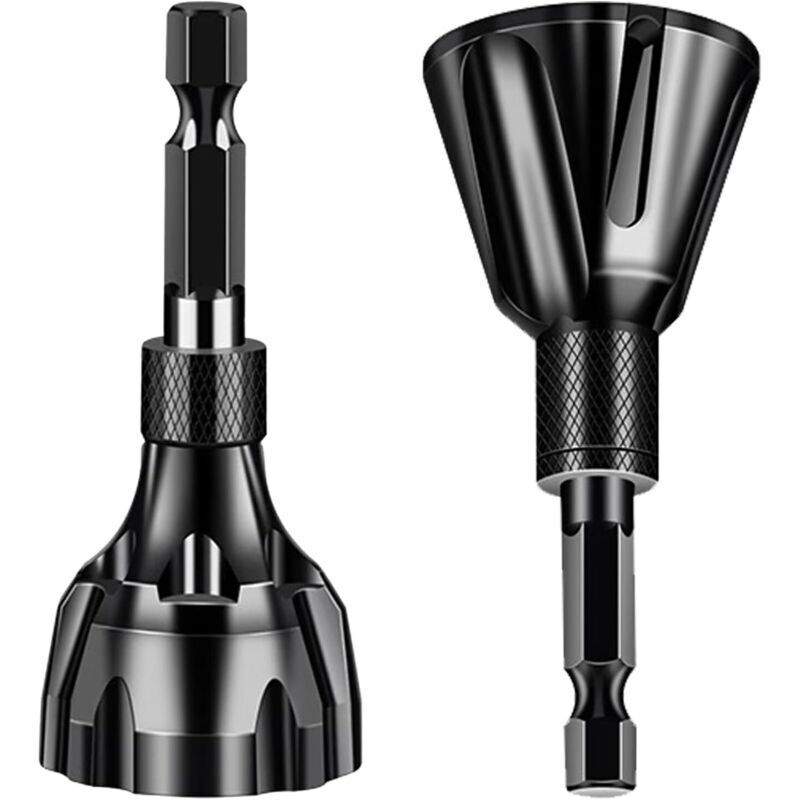 2-Piece Deburring Tool, External Chamfer Deburring Tool for Metal, 3-20mm and 5-25mm, Deburring and Screw Repair Tools, Multi-Layer Deburrer for