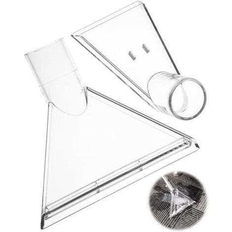 2 Piece Embout Aspirateur, Accessoires Aspirateur, Buse Tapisserie pour Nettoyeur Injection-Extraction, Réutilisable Buse Aspirateur Eau, pour Nettoyer les Tissus D'ameublement, Entretien Auto
