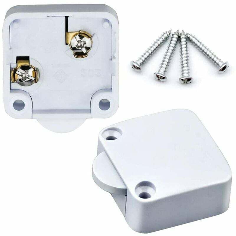 2 Pièce Interrupteur de Placard D'armoire Interrupteurs 2A/250V Interrupteur Automatique Placards pour S'applique à Divers Appareils D'éclairage et