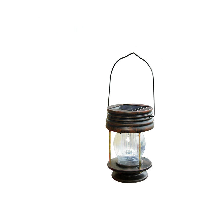 Tonchean - Lanterne solaire 2 Piece led Solar Light - Outdoor Vintage Horse Light Hanging for Path Patio Deck Tree Beach Gazebo (Warm Light)