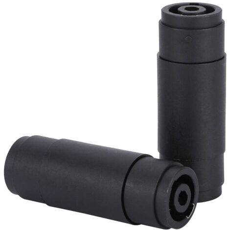 2-piece NL4FC speaker cable adapter connector NL4MMX, 4-pin speaker/amplifier, female-to-female Speakon coupler plug