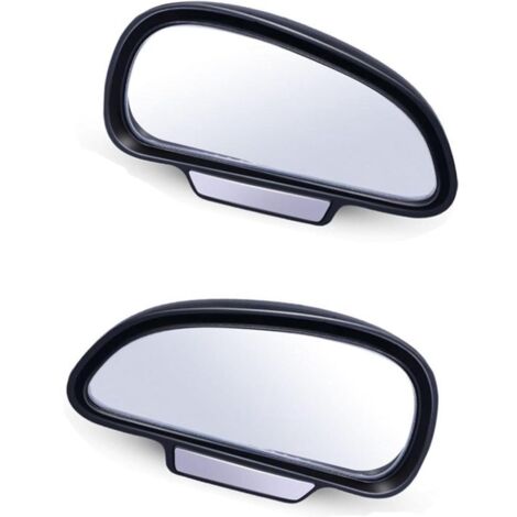 2-Piece Pack (One for Each Side) - Rearview Mirror - Banana-Shaped Mirror - Side Mirror - Adjustable Blind Spot Mirror - Car Rearview Mirror - 16cm - Universal - 360° - Car/RV Accessories