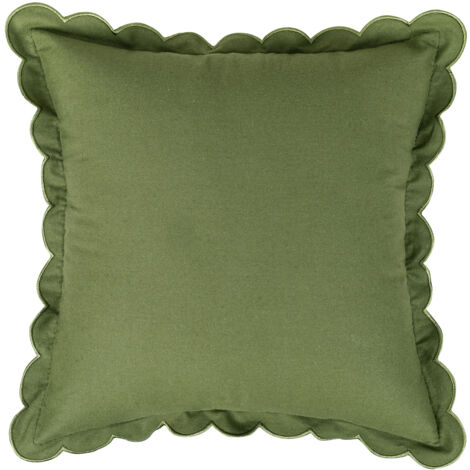2-Piece Pillowcase Set, Ruffled Edge, Solid Color Sofa Cushion Covers, Throw Pillow Covers, Decorative Pillowcases, Modern Garden Cushion Covers, Suitable for Patio/Tent/Balcony/Sofa, 40x40cm, Dark Gr