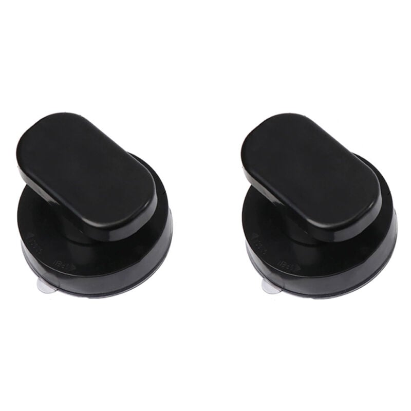 Linghhang - 2 Pièce Poignée de Porte à Ventouse, Poignee de Traction Ventouse, Poignée Ventouse Baie Vitrée Poignées avec Forte Ventouse pour Salle