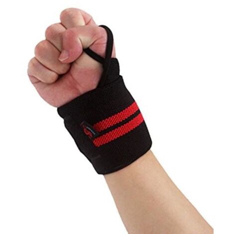[2 Pièce] Protège-poignet sport bracelet Ceinture protecteur pour gymnastique culturiste/musculation/ aérobic/sports/body-building (