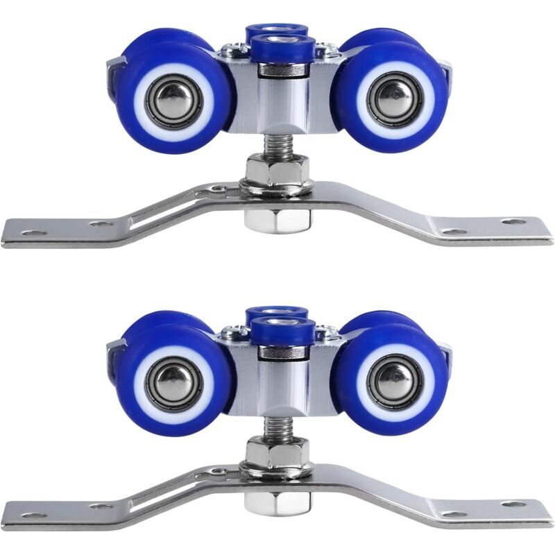 2-Piece Sliding Door Roller, Stainless Steel Sliding Door Wheel, 360° Rotating, for Single Sliding Doors, Folding Doors, Multi-Sliding Doors
