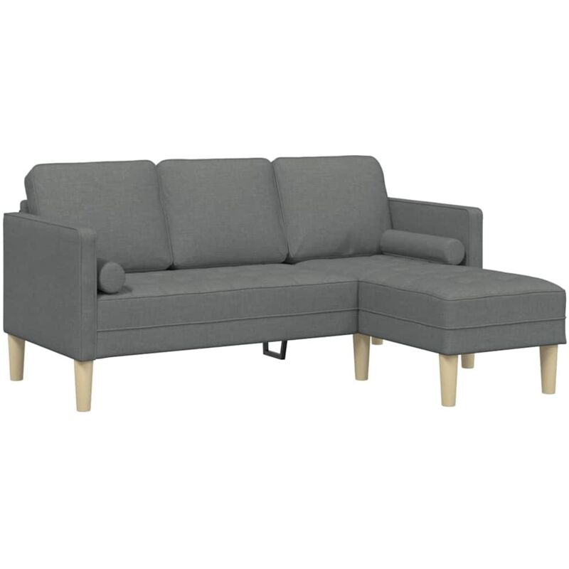 Sofa Set Dark Grey 173 X 131 X 67 Cm Fabric Vidaxl
