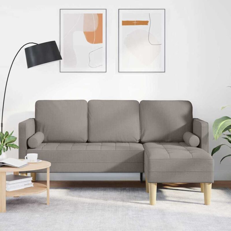 Vidaxl - Sofa Set Taupe 173 X 131 X 67 Cm Fabric