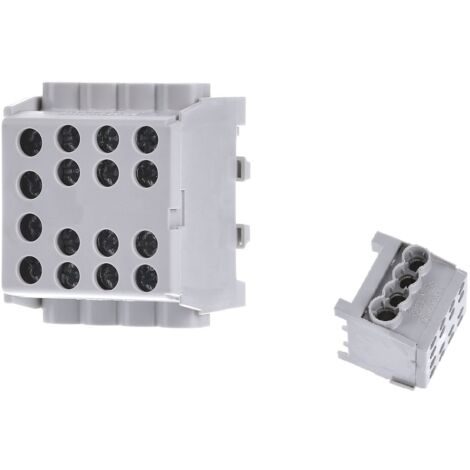 2 PIÈCE TERMINAL DE DÉRIVATION DE LIGNE PRINCIPALE GRIS HLAK 35-1/6 M2 POLLMANN 2080183