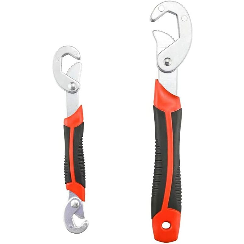 2 Piece Universal Multi-Function Adjustable Wrench Set